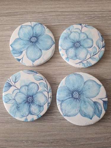 Set handmade clay floral - of,