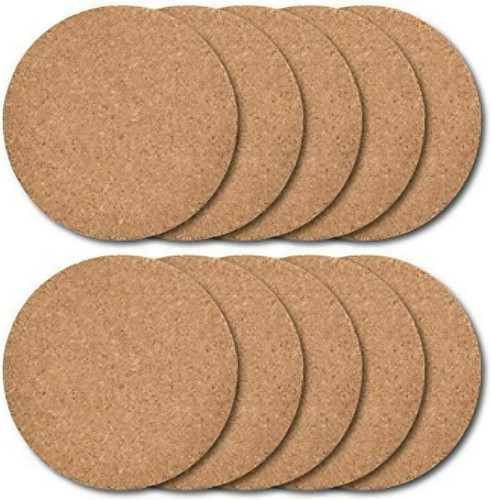 Pack cork coasters natural - cork, coasters,