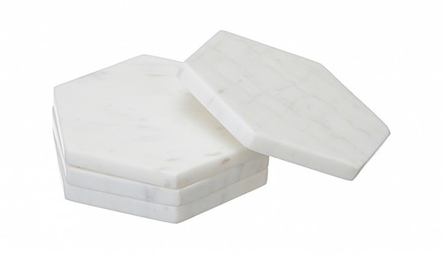Marble coasters set - of, 4,