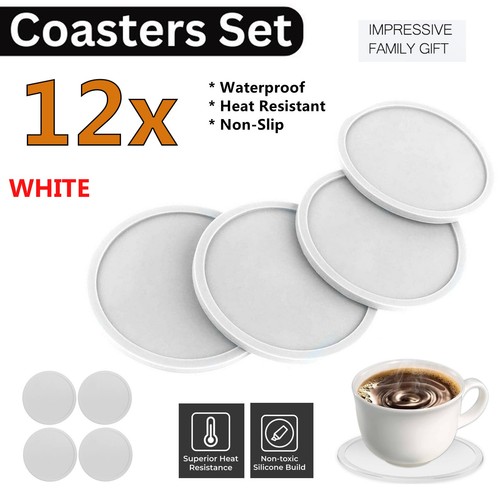 12x silicone coasters - coasters, non