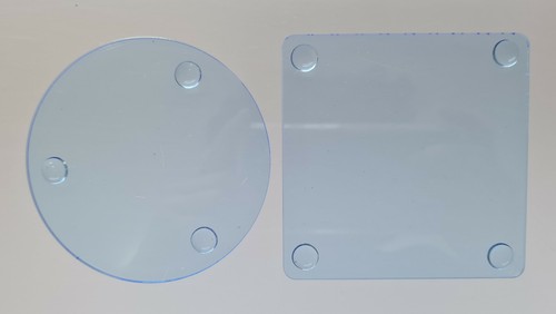 Round square acrylic - &,