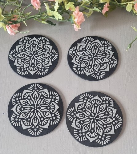 Mandala coaster set - coaster, 4