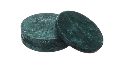 Marble coasters set hot - set, of