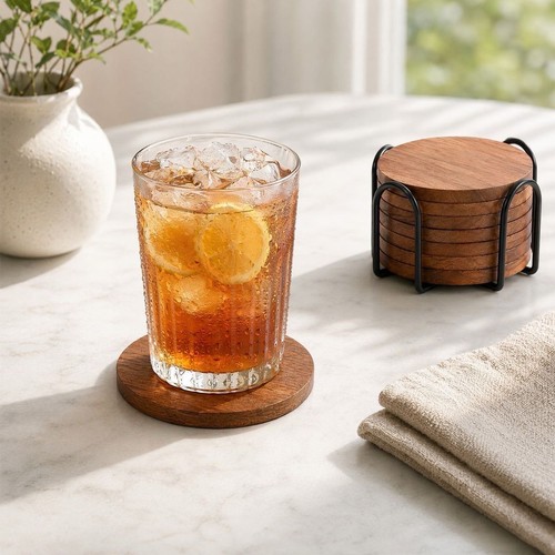 8pcs circular table - 8pcs, coaster