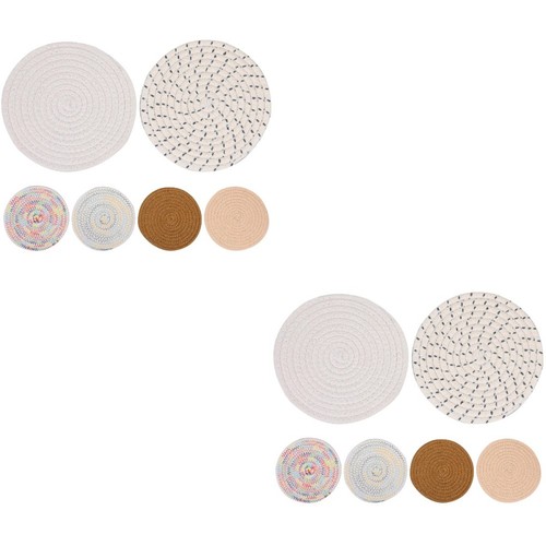 Count placemats round - round, coffee