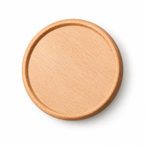 Natural wooden drink coasters - natural,