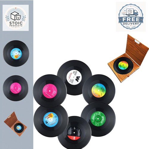 Round black vinyl record - vinyl,