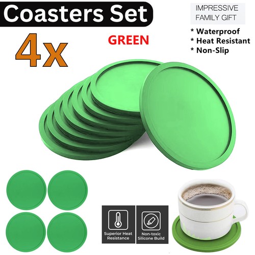 Silicone coasters non slip - 4x,