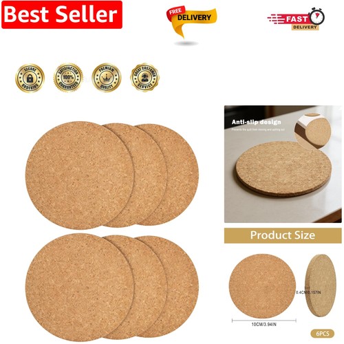 Pack natural cork - natural, coasters
