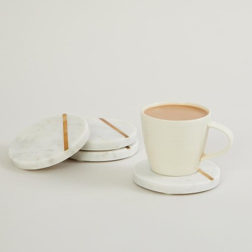 Marble drink coasters - set, of