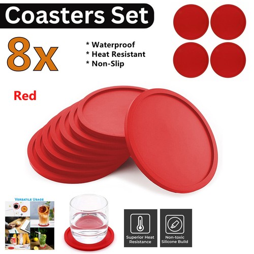 Silicone coasters non - 8x,