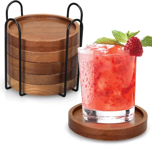 Pcs best wooden coasters - pcs,