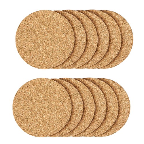 12pcs cork coasters coaster - cork, coasters,