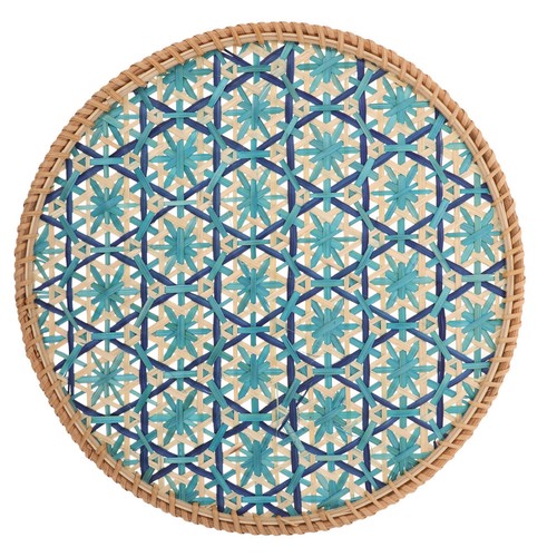 Reusable bamboo woven round - bamboo,