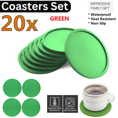 20x silicone coasters - coasters, slip