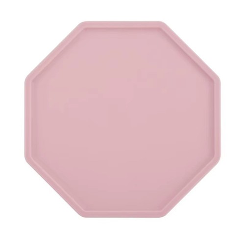 Round black silicone coasters - silicone,