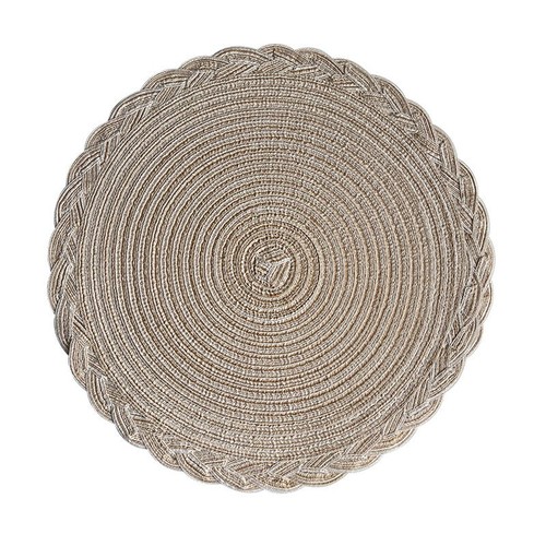 Round table mat woven - mat,